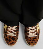 Golden Goose Super-Star leopard-print calf hair sneakers
