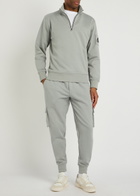 Moose Knuckles Hartsfield Half-zip Cotton Sweatshirt Grey