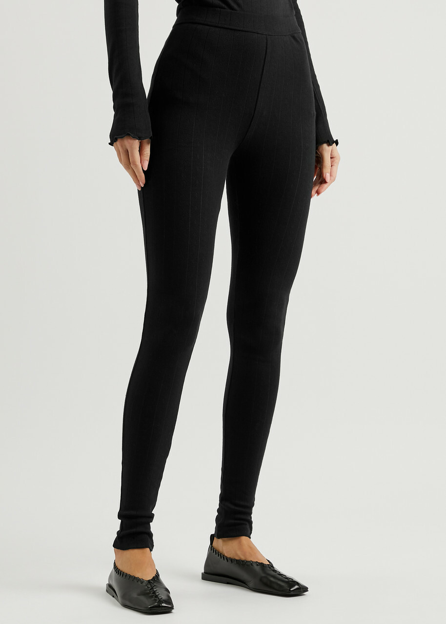 Skall Studio Edie Pointelle Jersey Leggings Black