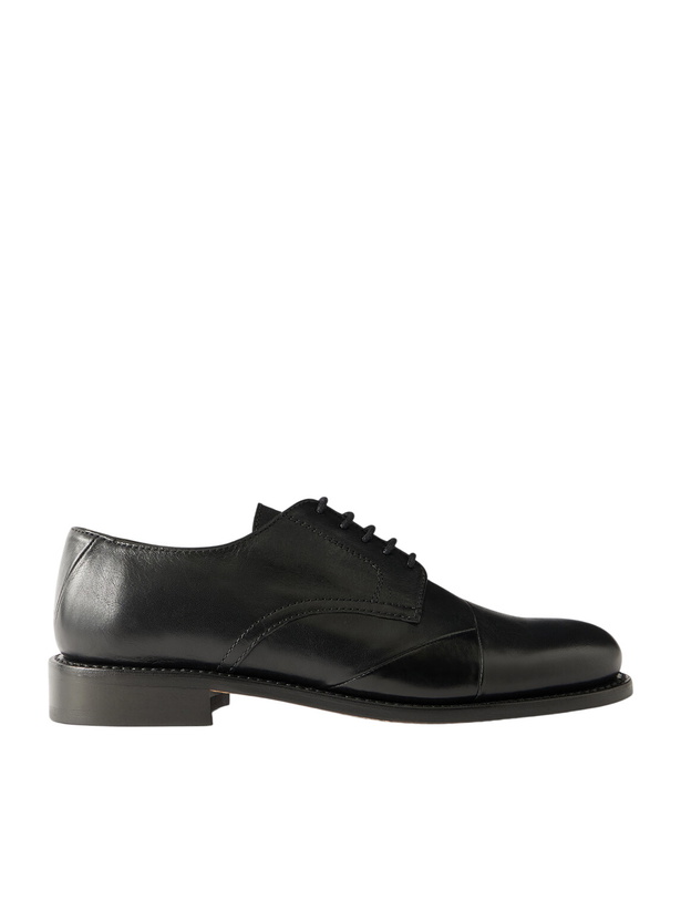 Photo: Our Legacy - Patched Parade Leather Derby Shoes - Black