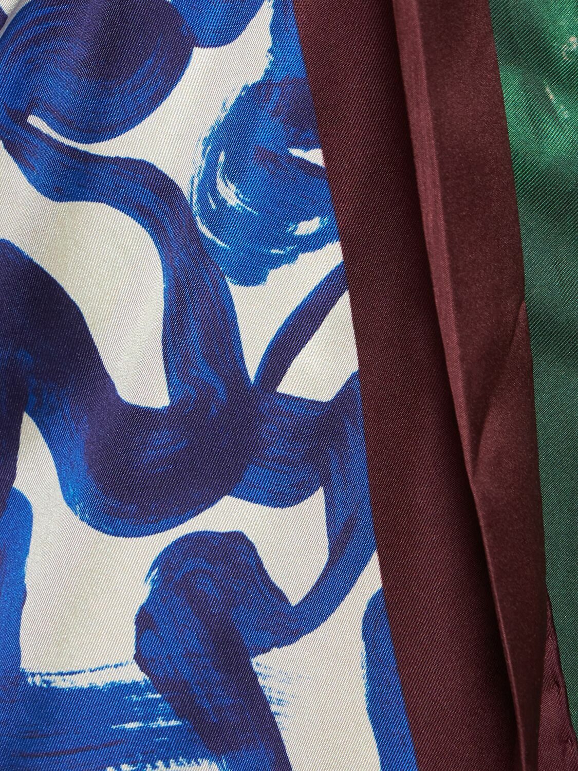 DRIES VAN NOTEN Scarfy Printed Silk Midi Skirt