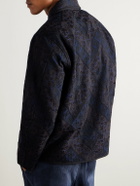Kardo - Paiwand Studio Amardeep Embroidered Cotton-Herringbone Jacket - Blue