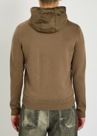 Moncler Logo-appliquéd Hooded Shell and Cotton-blend Jacket Green