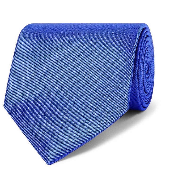 Photo: Ermenegildo Zegna - 8cm Silk-Faille Tie - Men - Light blue