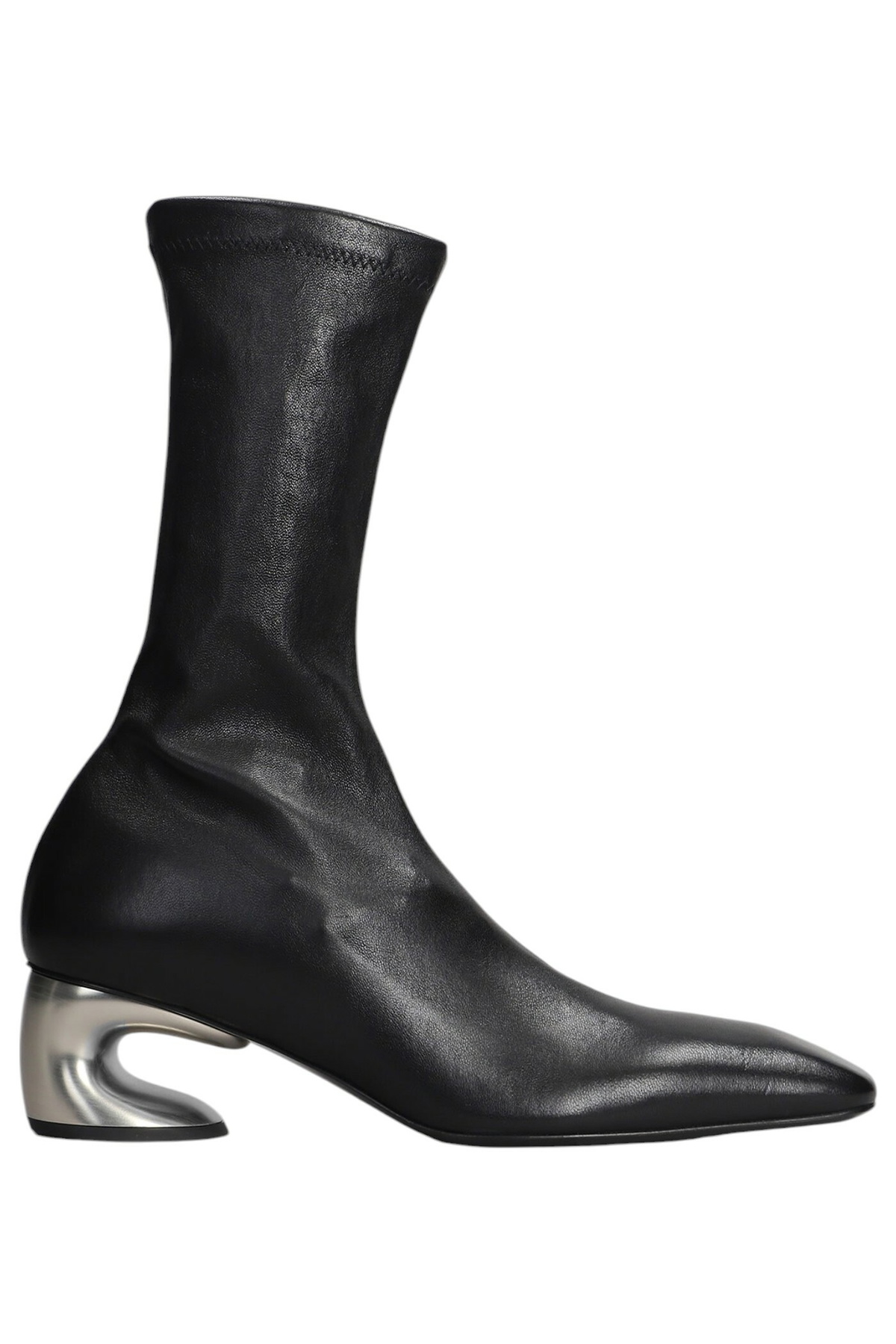 【関税込み】Jil Sander シルバー Lame Crackle ブーツ Jil Sander Silver Lamé Crackle Boots Jil Sander