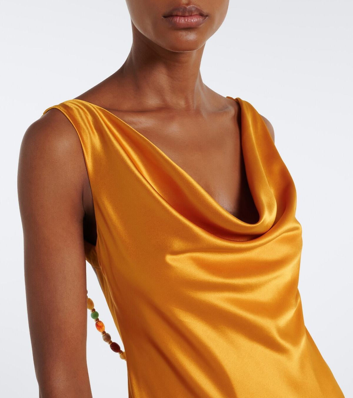 Retrofête Keryn embellished satin gown