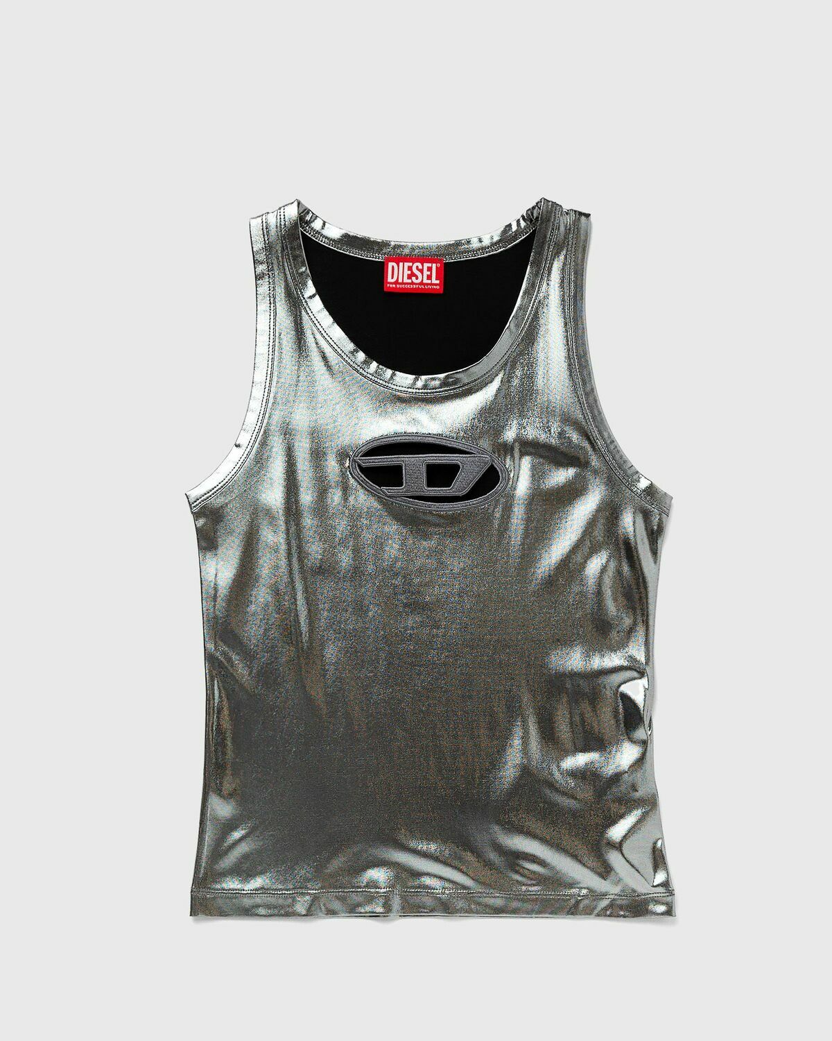 Diesel T Lynys Black/Silver Tops & Tanks Diesel