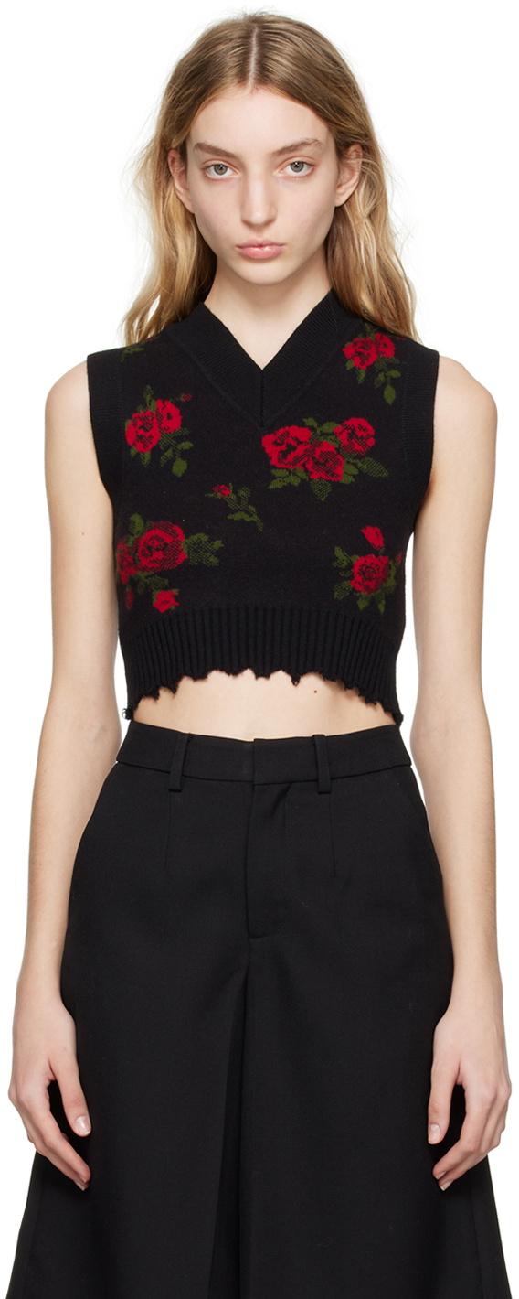Shushu/Tong Black Rose Vest
