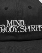 Awake Embroidered Mind Body 5 Panel Hat Black - Mens - Caps