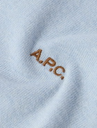 A.P.C. - Ollie Logo-Embroidered Cotton Polo Shirt - Blue