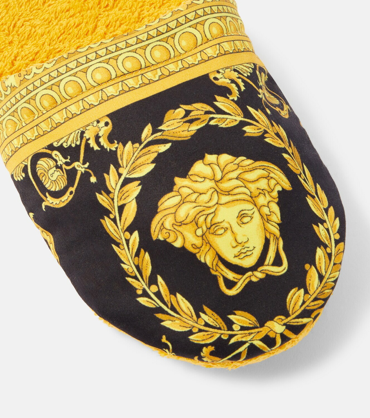 Versace Home I Love Baroque cotton slippers