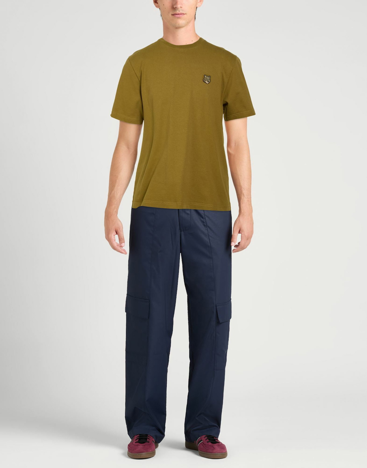Maison Kitsuné Mens T-shirt Khaki