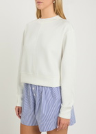 Varley Tasmin Cropped Stretch-jersey Sweatshirt White