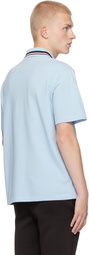 Ferragamo Blue Organic Cotton Polo