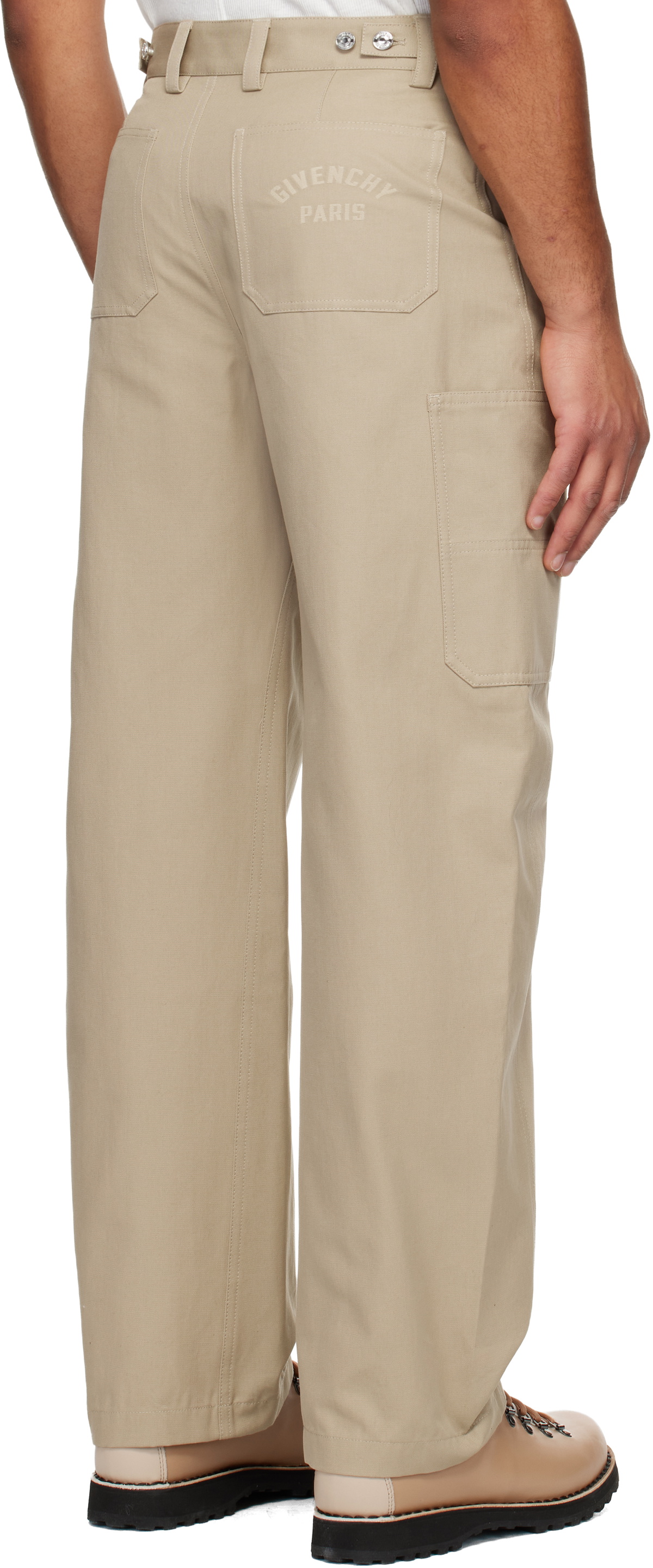 Givenchy Beige Cotton Cargo Pants