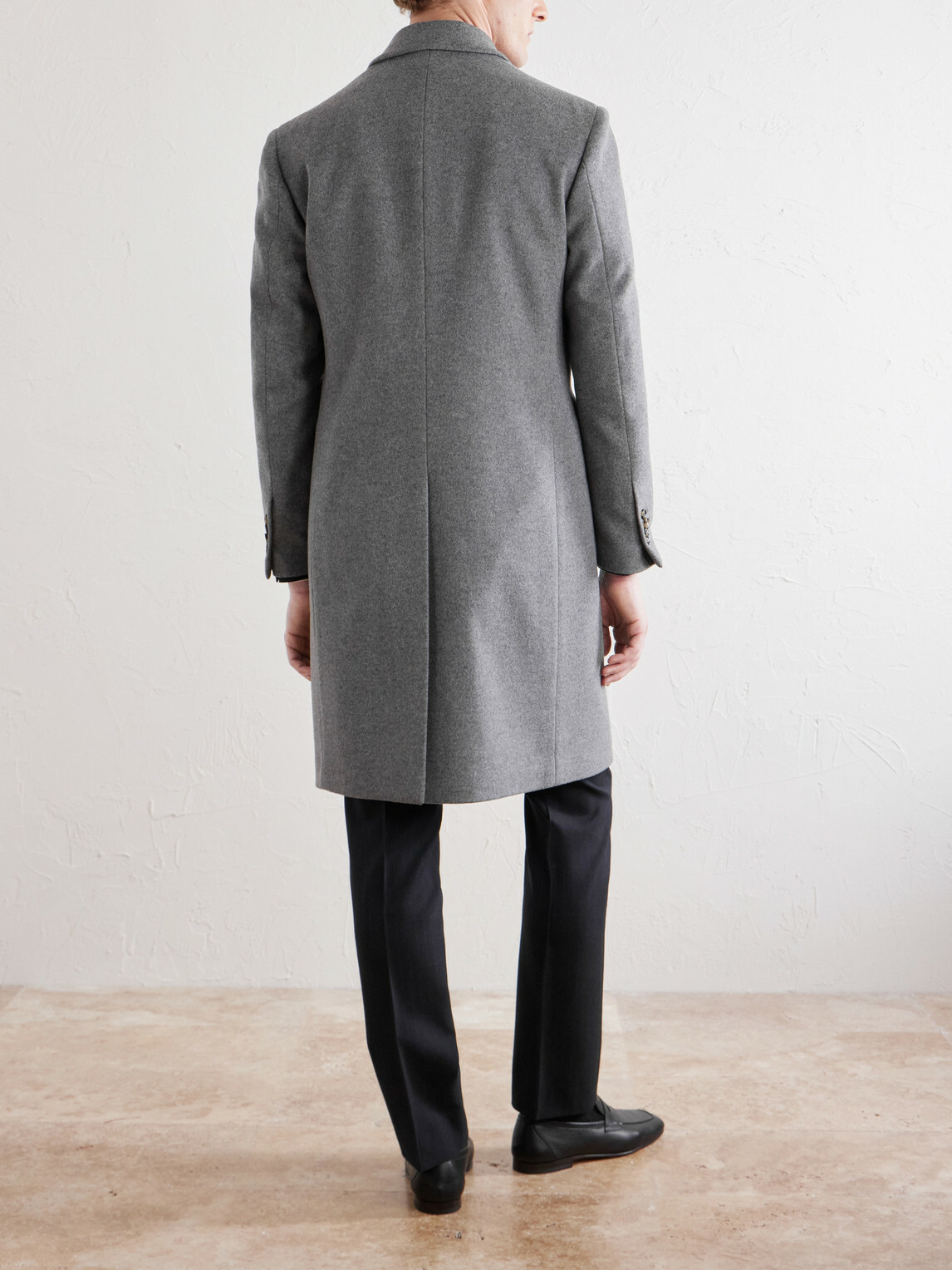 Lardini - Double-Breasted Wool Coat - Gray