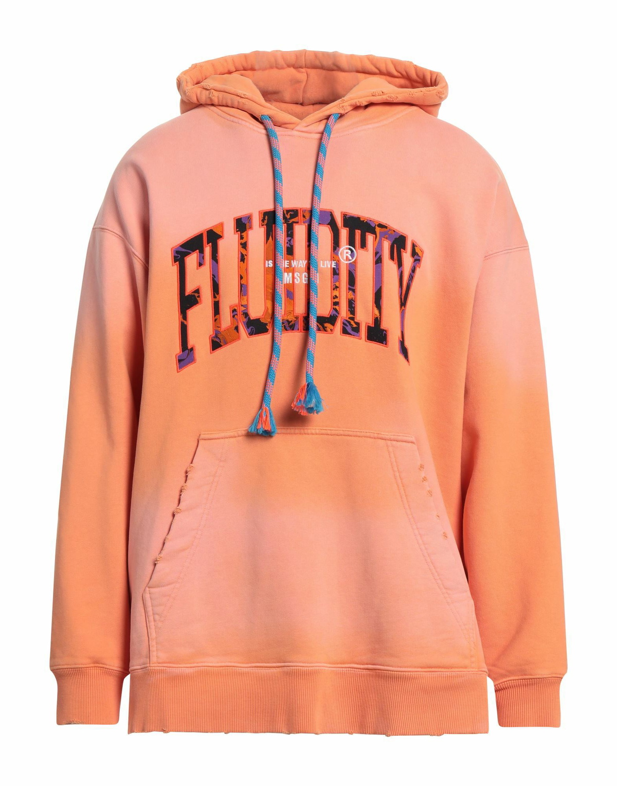 Msgm Mens Sweatshirt in Orange