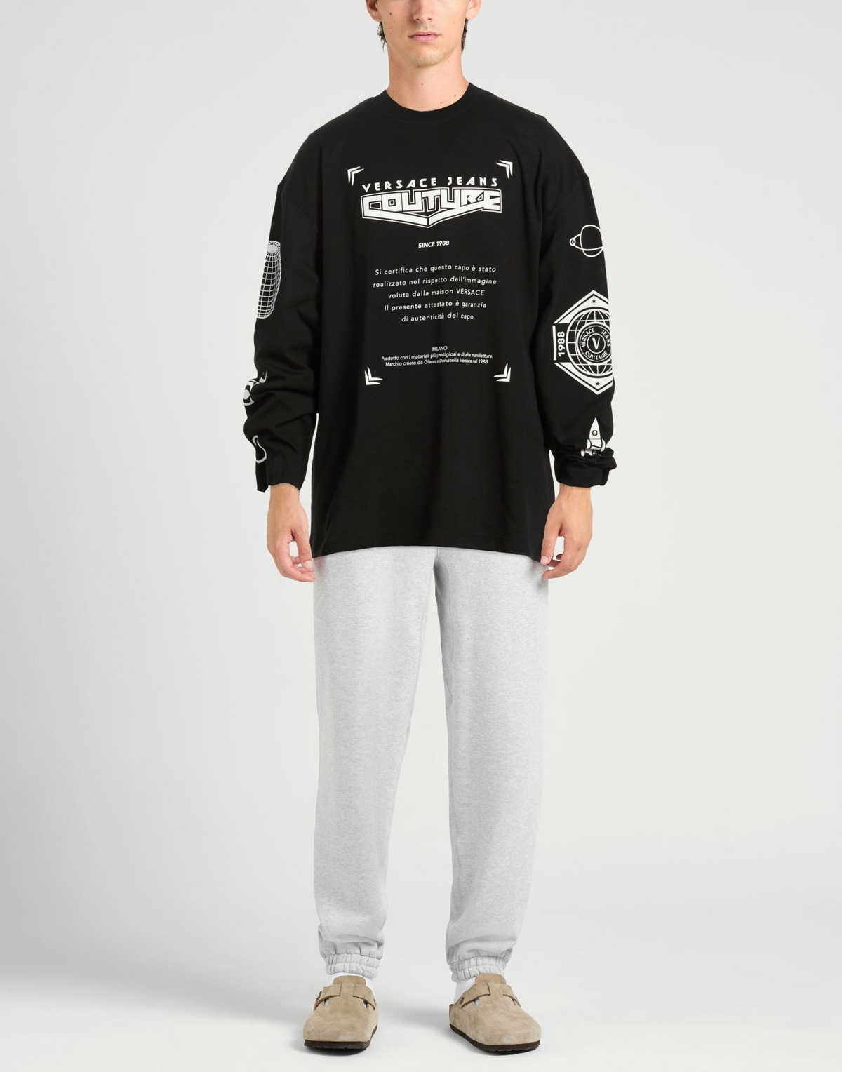 Versace Jeans Couture Mens T-shirt in Black