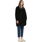 Chimala Reversible Black Fleece Coat