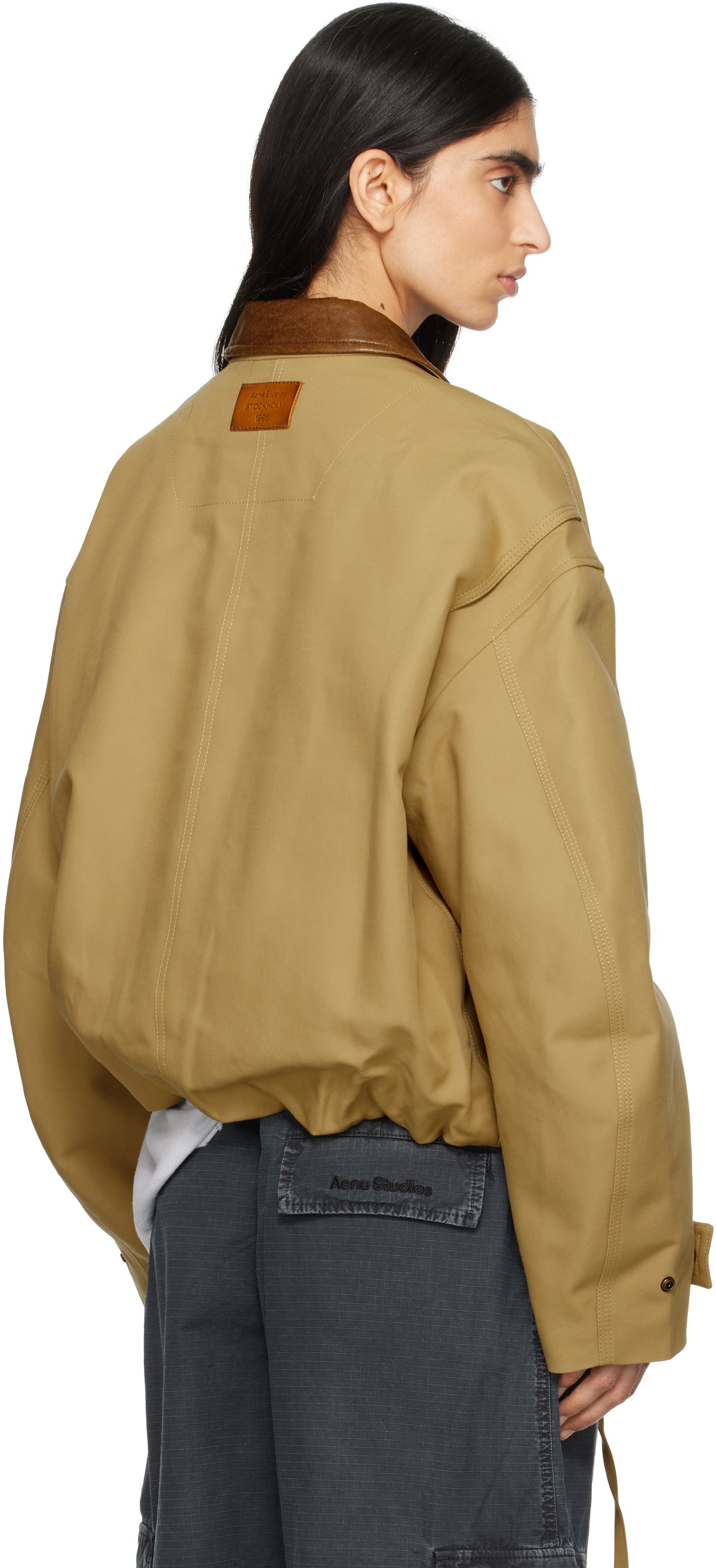 Acne Studios Beige Double Cotton Twill Jacket Acne Studios