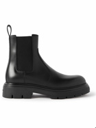 FERRAGAMO - Devis Leather Chelsea Boots - Black
