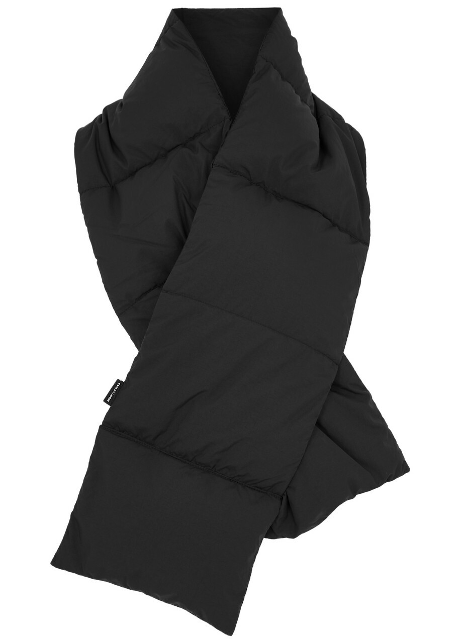 Canada Goose Quilted Shell Scarf - Black - One Size