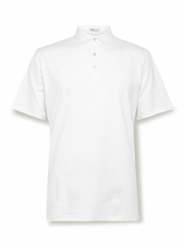 Photo: Peter Millar - Tech-Jersey Golf Polo Shirt - White