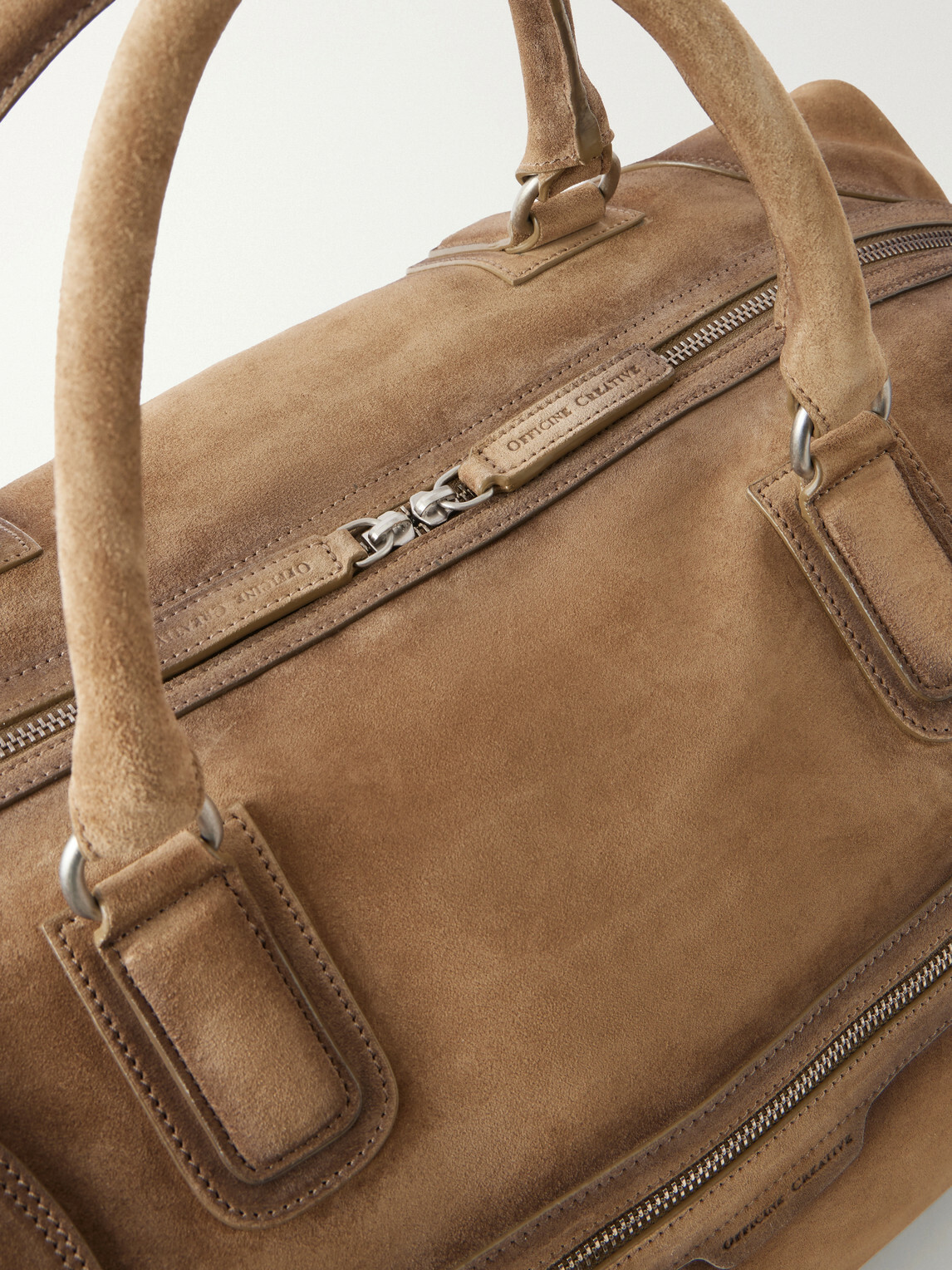 Officine Creative - Jules/006 Suede Weekend Bag - Neutrals