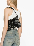 BLUMARINE - Butterfly Large Leather Shoulder Bag