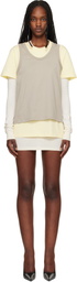 WARDROBE.NYC Multicolor Layered Minidress & T-shirt Set