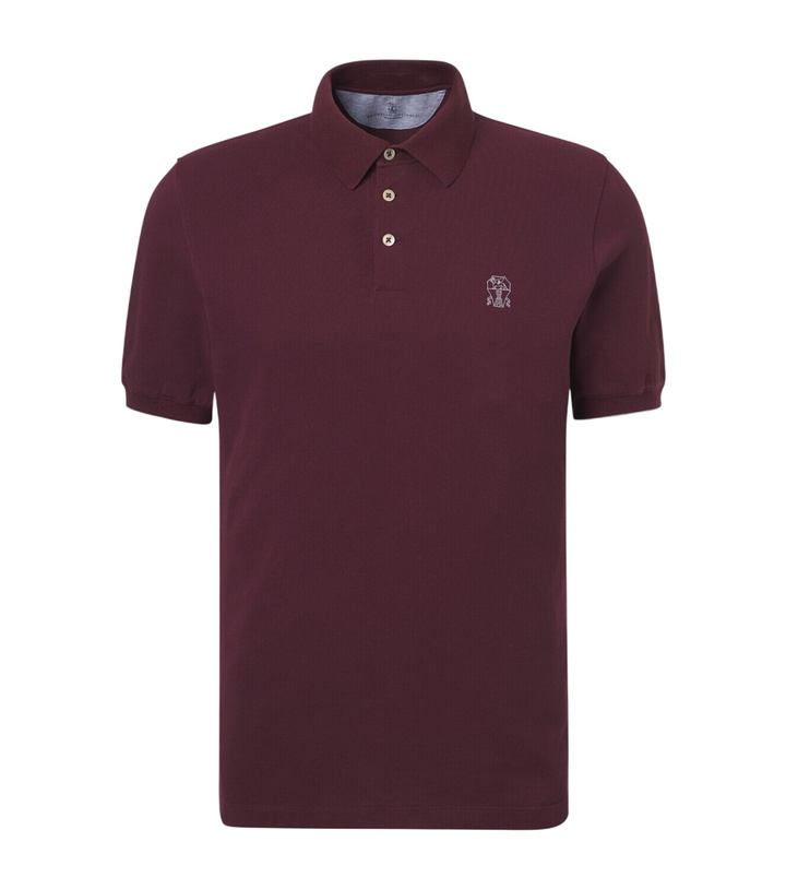 Photo: Brunello Cucinelli Logo cotton piqué polo shirt