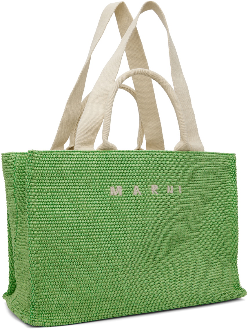 Marni Green Large Basket Tote Marni