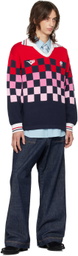 RICE NINE TEN Blue Heart Icon Painter Jeans