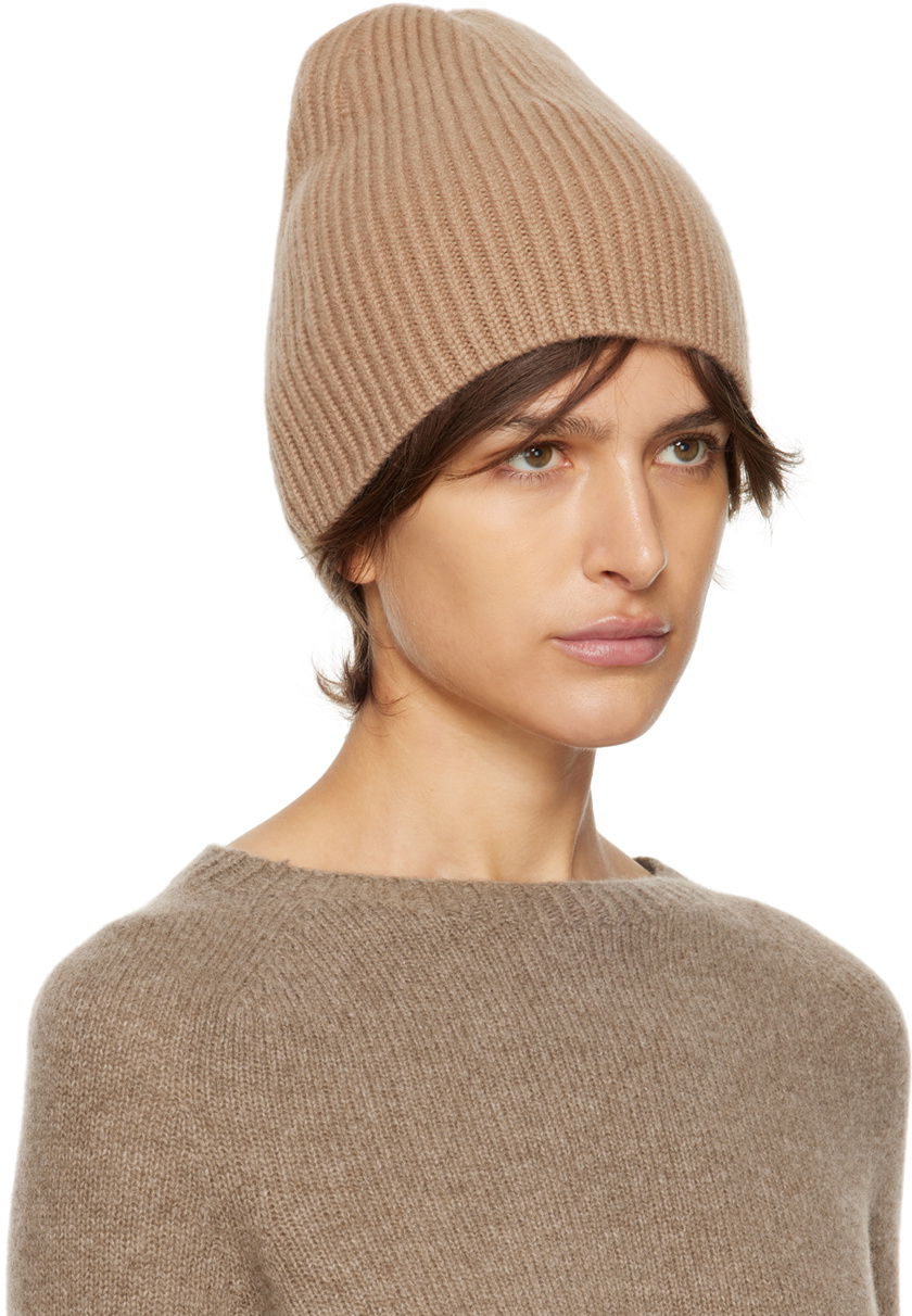 Max Mara Tan Knit Beanie Max Mara