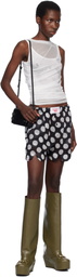 Charles Jeffrey LOVERBOY Black & White Scalloped Boxer Shorts