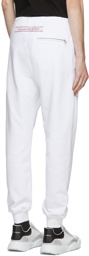 Alexander McQueen White French Terry Logo Lounge Pants