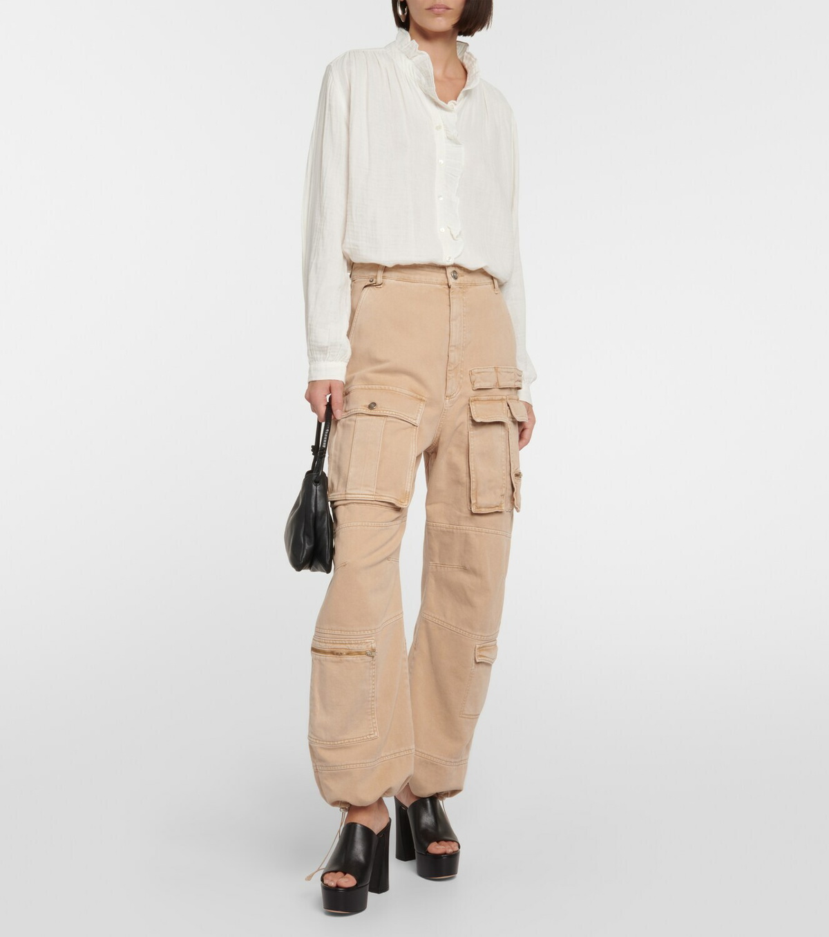 Velvet Trisha Rayon Challis Short Sleeve Blouse - Acorn main image 0