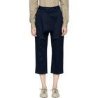 Studio Nicholson Navy Bonsai Trousers