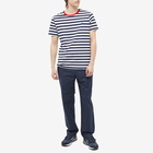 Polo Ralph Lauren Men's Stripe Custom Fit T-Shirt in Cruise Navy/White