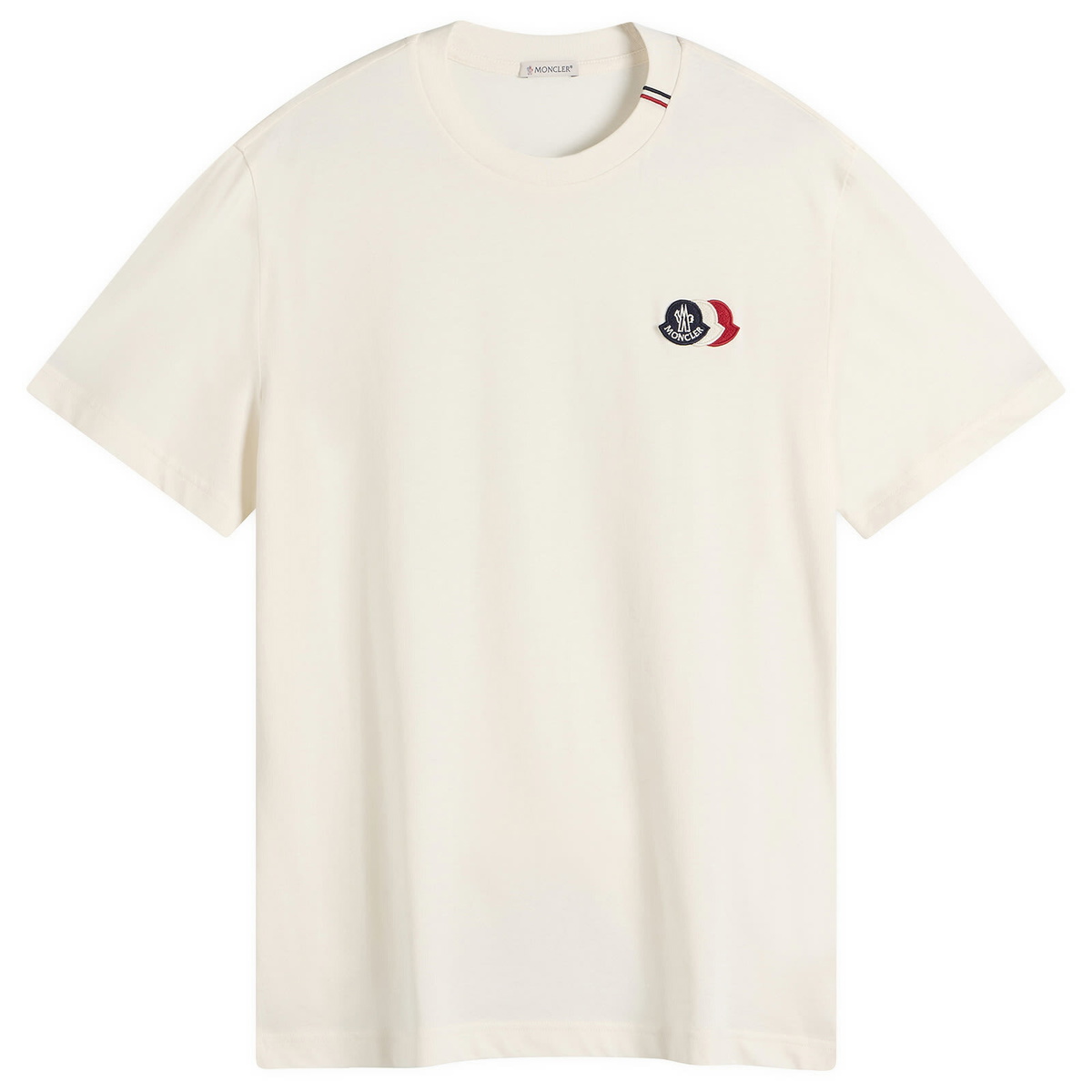 Moncler Men's Cotton Patch Logo T-Shirt in White