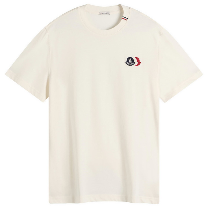 Photo: Moncler Men's Cotton Patch Logo T-Shirt in White
