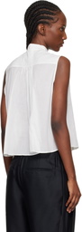 Kenzo Off-White Kenzo Paris Light Sleeveless Blouse