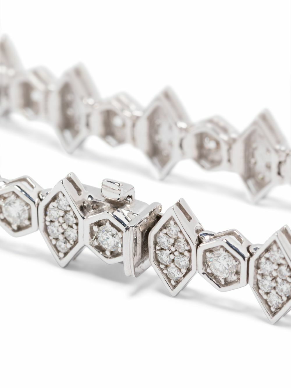 Kolours 18K White Gold Diamond Bracelet