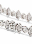 Kolours 18K White Gold Diamond Bracelet
