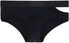 LGN Louis Gabriel Nouchi Black Cutout Briefs