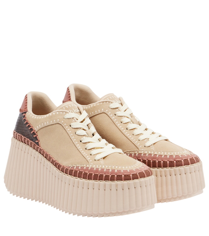 Photo: Chloé Nama suede platform sneakers