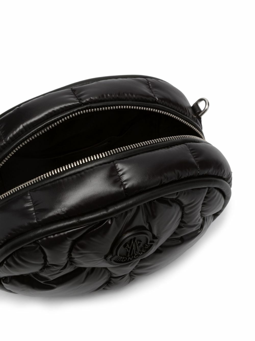 Moncler Delilah Padded Nylon Crossbody Bag Black