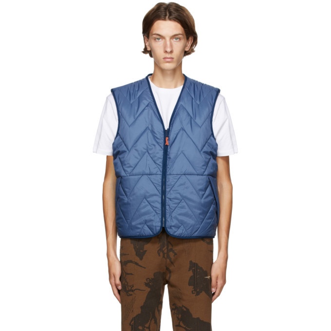 Photo: Levis Made and Crafted Reversible Blue Faux-Shearling Vest