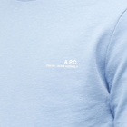 A.P.C. Men's Item Logo Crew Sweat in Blue