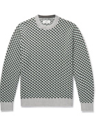 Mr P. - Cotton-Jacquard Sweater - Green